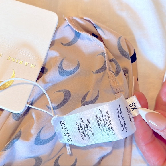 Tan all over moon print top - Picture 8 of 11